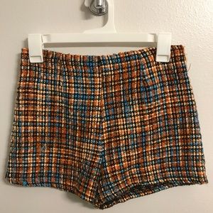 Tweed multicolored shorts